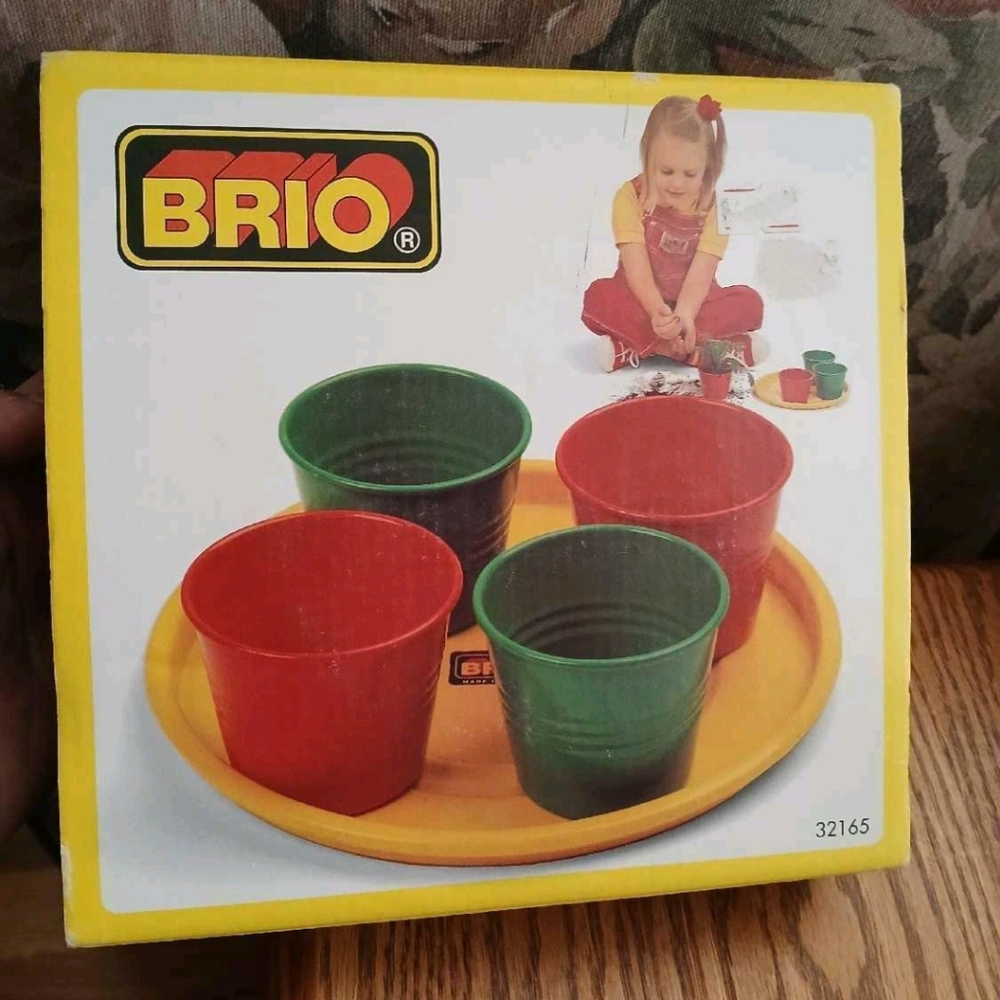 Brio Sweden Planting Pots Metal New Vintage